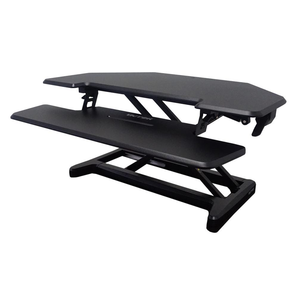 Victor 36 in. Corner Black Standing Desk with Adjustable Height