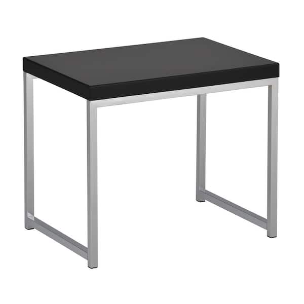Wall Street Black/Chrome End Table