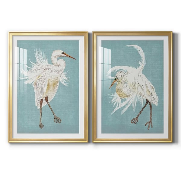 Wexford Home Heron Plumage V by Wexford Homes 2-Pieces Framed Abstract ...