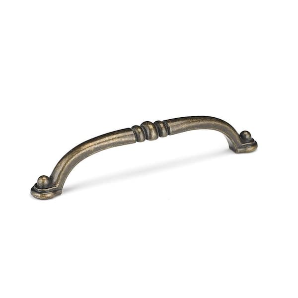 Richelieu Hardware Beloeil Collection 5 1/16 in. (128 mm) Burnished Brass Traditional Cabinet Bar Pull