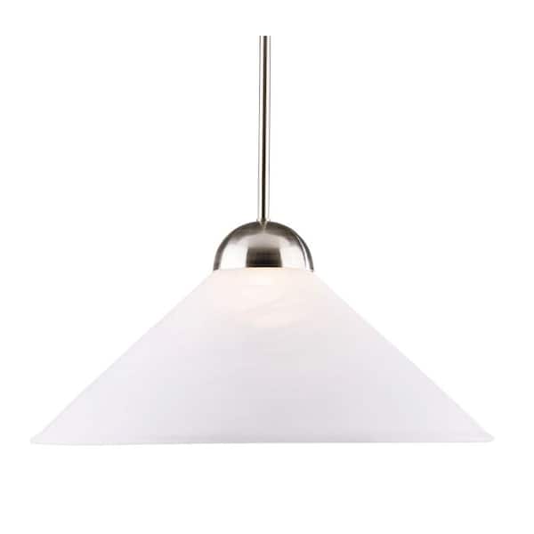 Kenroy Home Madison 1-Light Brushed Steel Convertible Pendant-DISCONTINUED