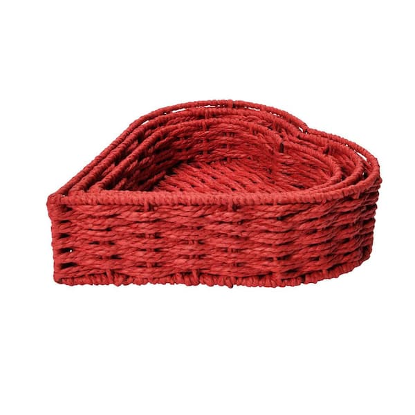 Wicker Heart Baskets