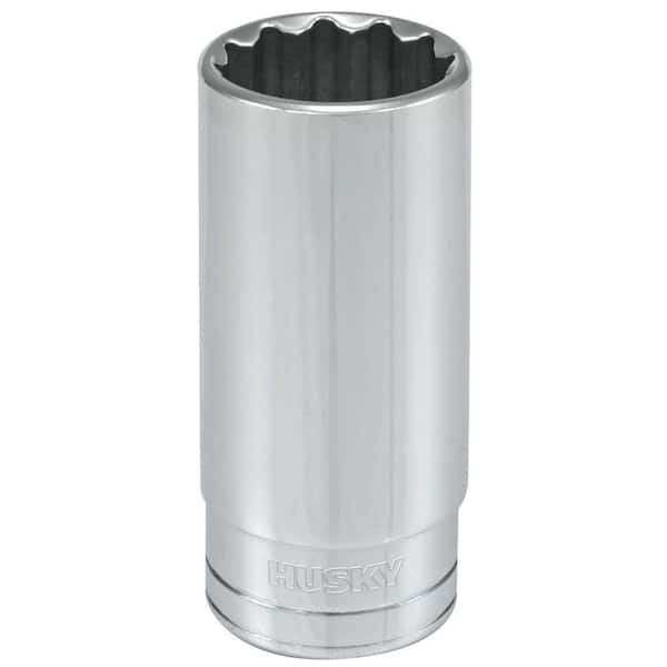 Husky 1/2 in. Drive 1 in. 12-Point SAE Deep Socket