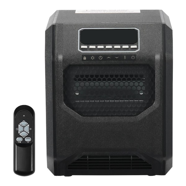 Infrared Heater 1,500 W 3 Speeds Timer Overheat/Tip-Over Protection Child Lock Cabinet Convection Electric Space Heater