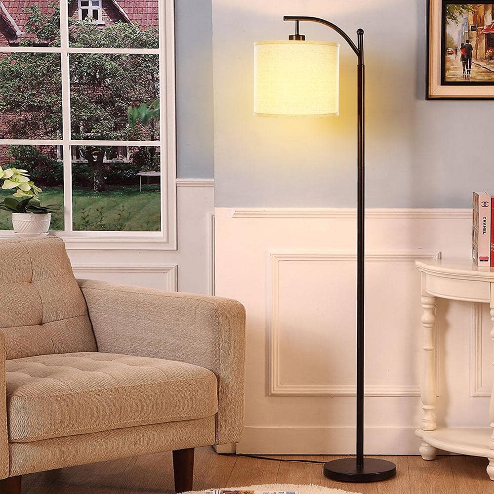 Bronze Arc LED Floor Lamp for Kids 62" Height