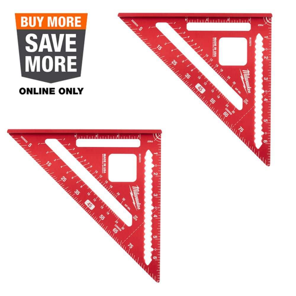 Milwaukee 7 in. Rafter Square (2-Pack) MLSQ070G