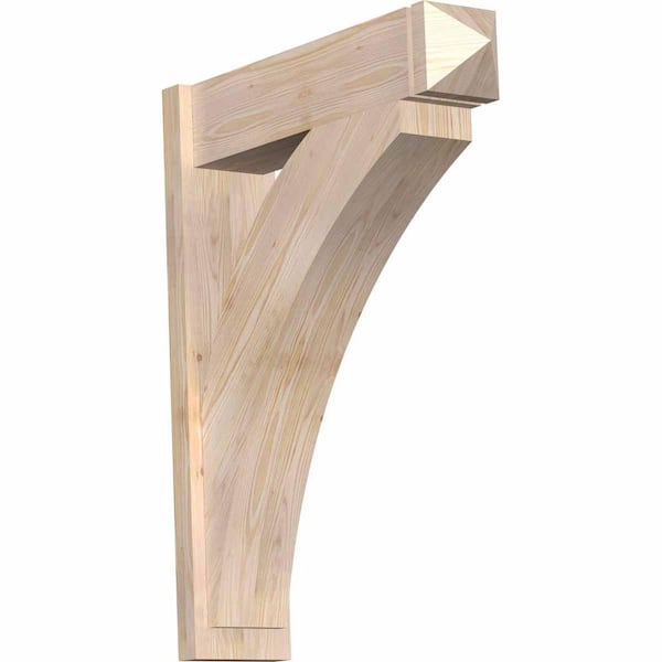 Ekena Millwork 8 in. x 38 in. x 30 in. Thorton Arts and Crafts Smooth Douglas Fir Outlooker