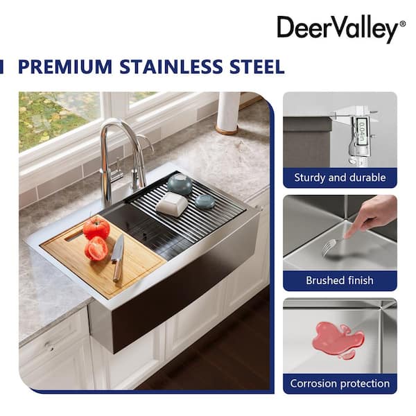 Homer Drop-in Nickel 15 in. 1-Hole Single Bowl Kitchen Sink with Brushed Finish Homer Drop-in Nickel 15 in. 1-Hole Single Bowl Kitchen Sink with Brushed Finish
