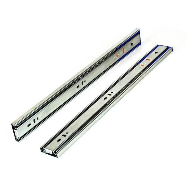 Unbranded 18 in. Side Mount Soft Close Full Extension Ball Bearing Drawer Slide with Installation Screws 1-Pair (2 Pieces)