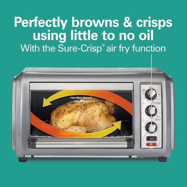 Hamilton Beach Professional Sure-Crisp Digital Air Fryer Countertop Toaster Oven Stainless Steel Temperature Probe 1500W 31243 Fits 12” Pizza 6 Slice Capacity Hamilton Beach Professional Sure-Crisp Digital Air Fryer Countertop Toaster Oven Stainless Steel Temperature Probe 1500W 31243 Fits 12” Pizza 6 Slice Capacity