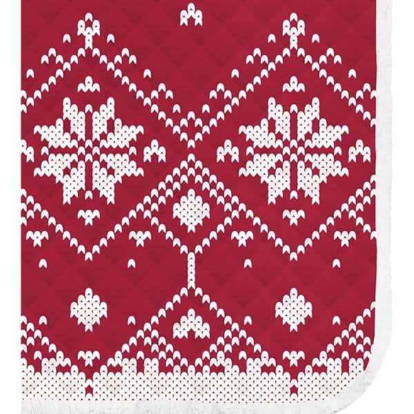 Single-Faced Quilted Fabric - Red - 843747009567