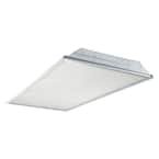 2 ft. x 4 ft. White Integrated LED Drop Ceiling Troffer Light with 5000 Lumens, 4000K