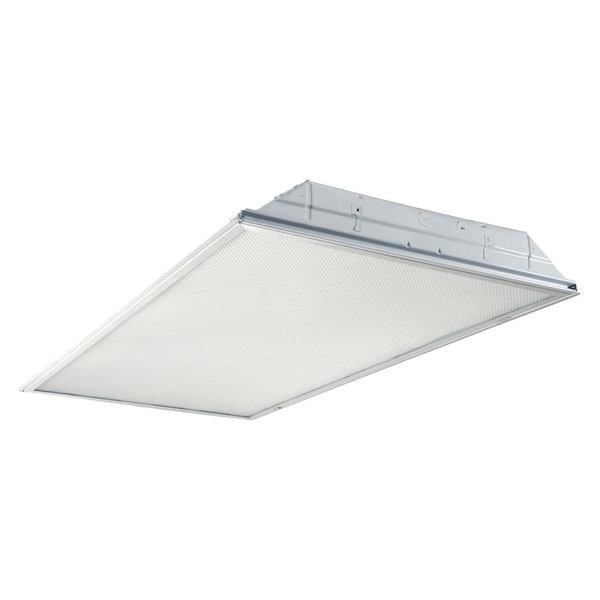 Metalux 2 ft. x 4 ft. White Integrated LED Drop Ceiling Troffer Light with 5000 Lumens, 4000K