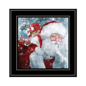 Santa With Presents by Unknown 1 Piece Framed Graphic Print Typography Art Print 15 in. x 15 in. .