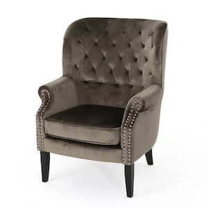 Tomlin Grey Upholstered Club Chair
