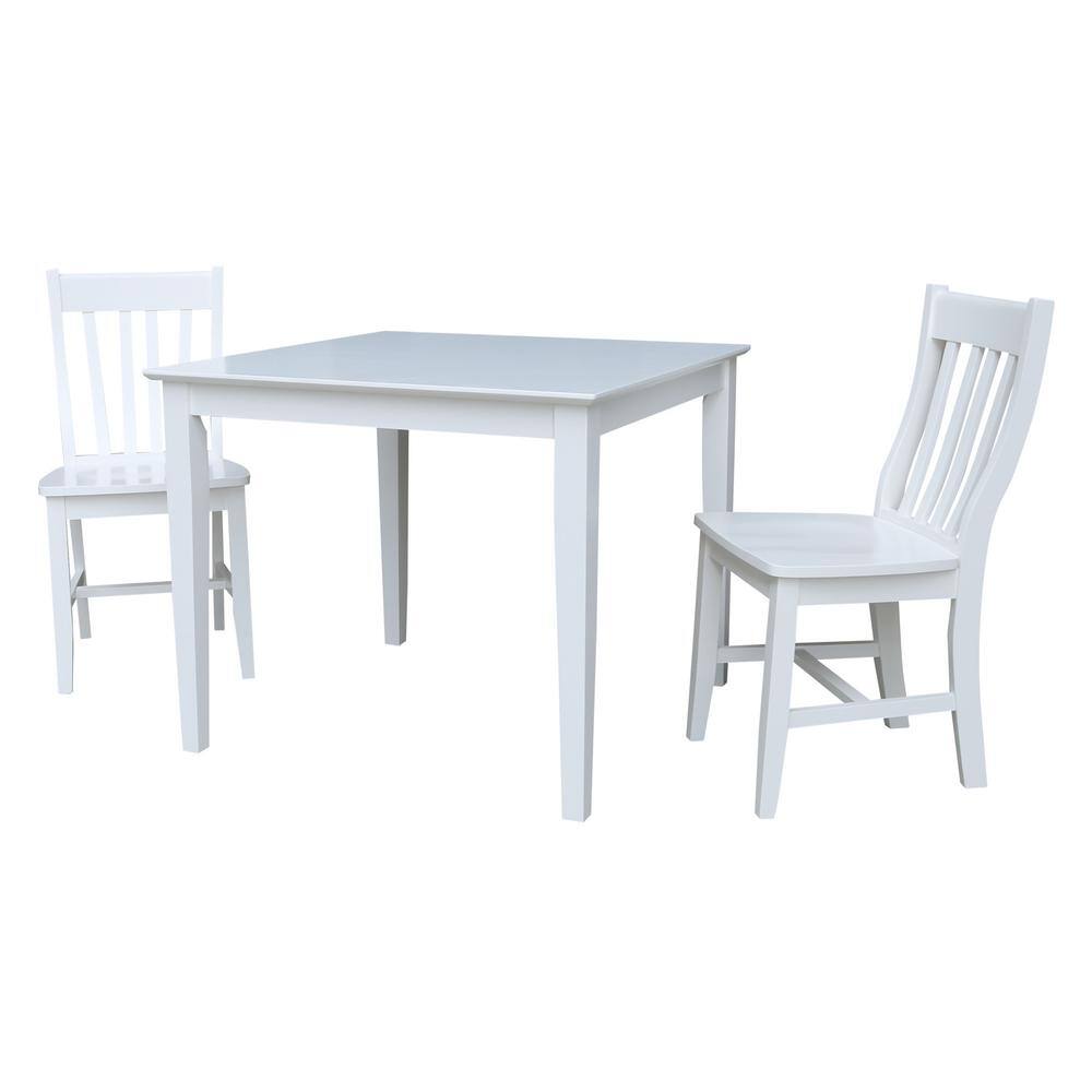 target table and two chairs