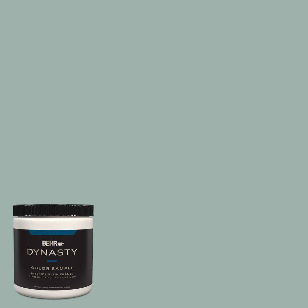 BEHR DYNASTY 8 oz. #N430-3 Garden Vista One-Coat Hide Satin Enamel