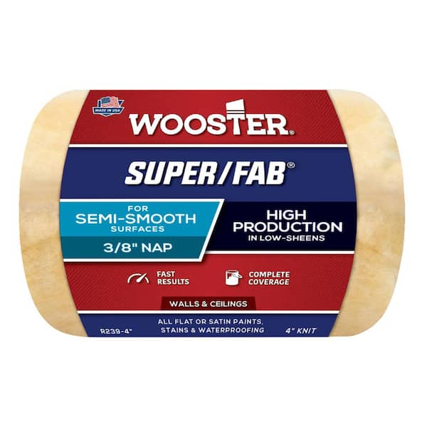 Wooster 4 Super Fab 3/4 Nap Roller Cover