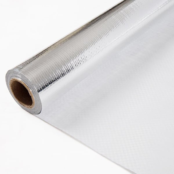 Wellco 48 in. x 25 ft. Radiant Barrier Aluminum Foil Reflective Double Bubble Insulation for Windows, RV, Roof, Garage Door