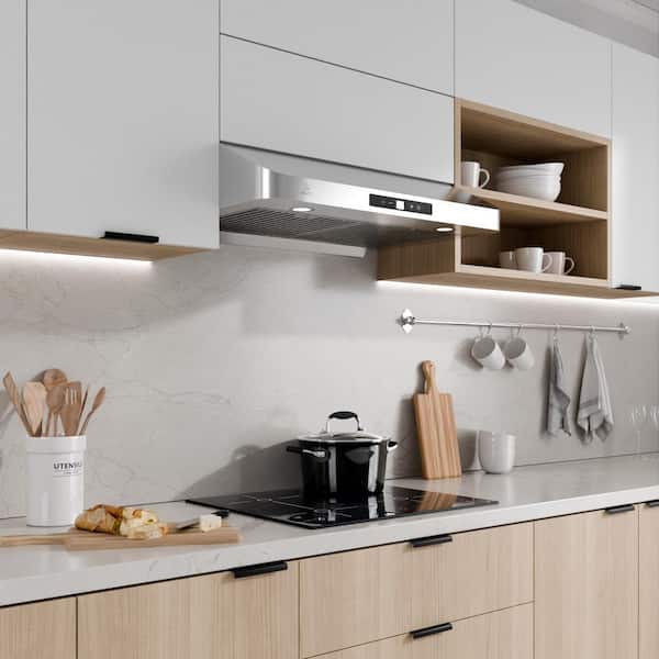 ANZZI 30 in. 600 CFM Ducted Convertible Under Cabinet Range