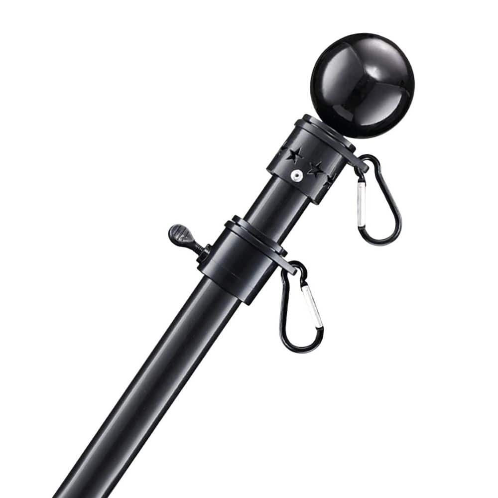 Misopily Heavy Duty 1 in. Adjustable Stainless Steel Flag Pole Kit ...