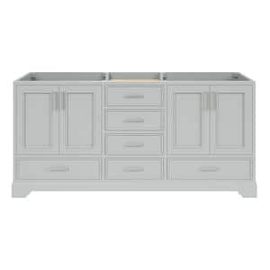 Stafford 72.75 in. W x 21.5 in. D x 34.5 in. H Bath Vanity Cabinet without Top in Grey