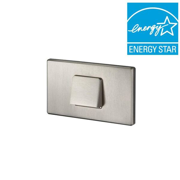 Juno 1.875 in. Satin Nickel Recessed LED Hood Mini Step Light with 3000K