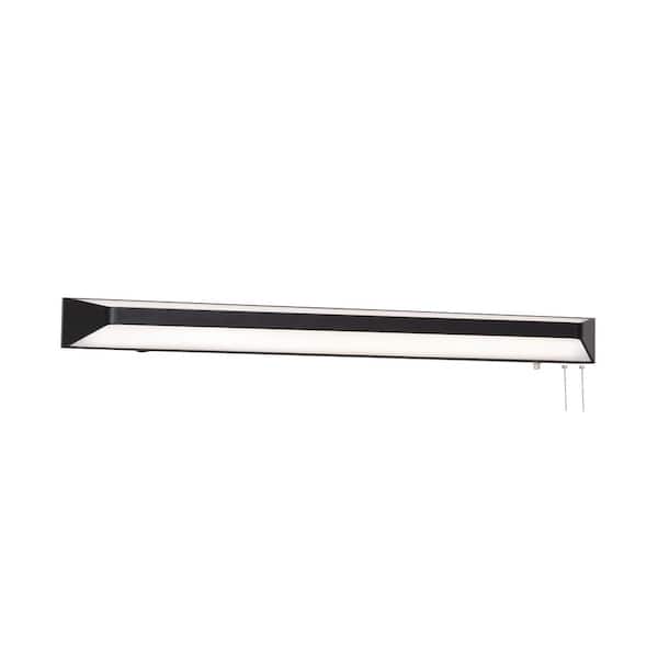 AFX Cory 2-Light Black LED Wall Sconce with White Acrylic Shade
