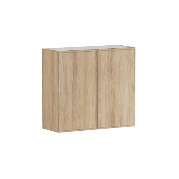 Designer Series Renly 33 in. W x 12 in. D x 30 in. H Assembled Slim Shaker Wall Kitchen Cabinet in Sandstone