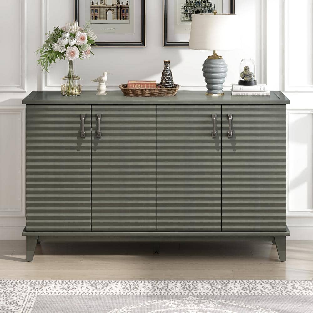 Reviews for Harper & Bright Designs Retrostyle Antique Gray MDF Top 60