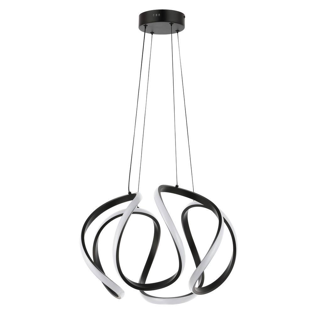 Euphoria 18.5" Black Aluminum LED Pendant Light