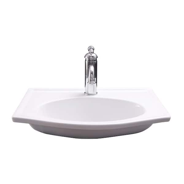 Barclay Products Carlisle 20 in. Wall-Mount Sink in White