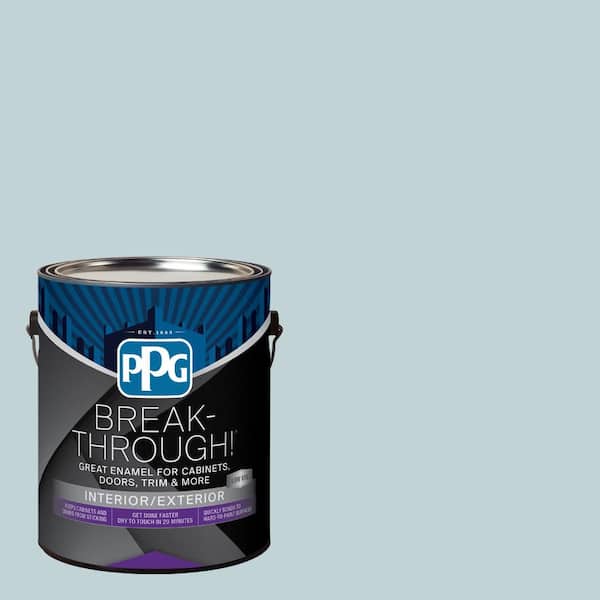 1 gal. PPG1149-3 Scandinavian Sky Satin Door, Trim & Cabinet Paint