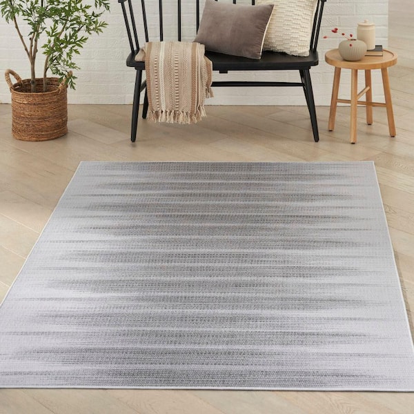 Vintage Home Grey 5 ft. x 7 ft. Abstract Contemporary Area Rug