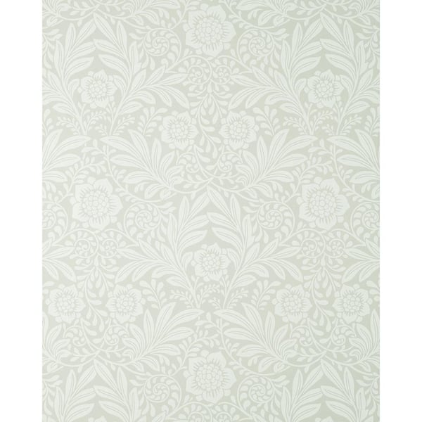 Fine Decor Camille Light Grey Damask Wallpaper Sample