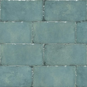 Jovani Cyan 6 in. x 12 in. Glossy Floor and Wall Porcelain Tile (11 sq. ft./Case)