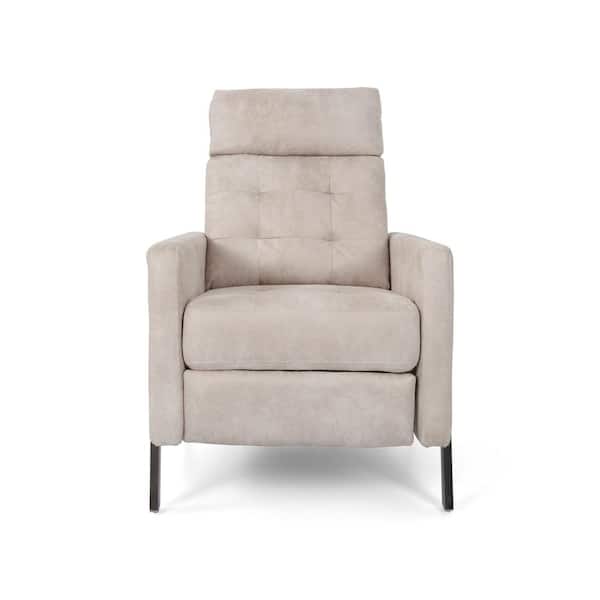 Noble House Barnstable Ivory Microfiber Tufted Recliner
