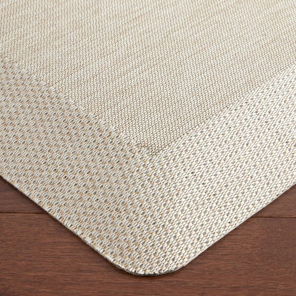Cook N Comfort Coffee Because Brown Ivory 20 in. x 39 in. Rectangle Kitchen Mat