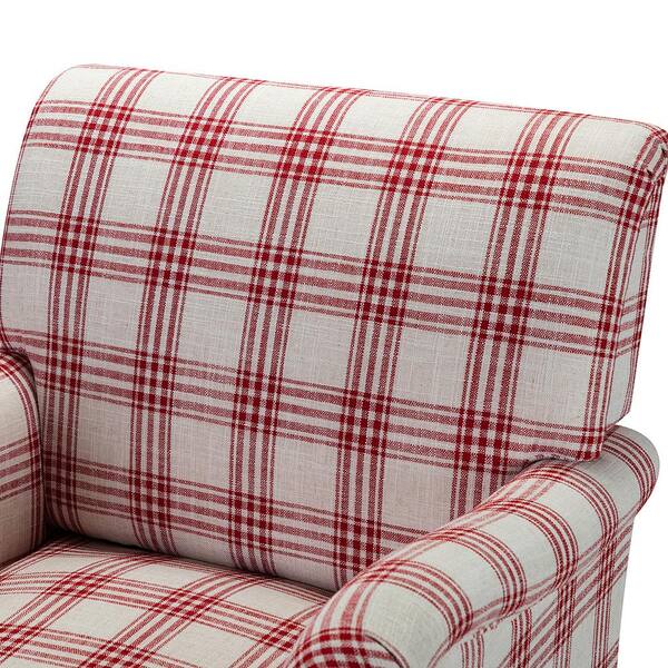 red plaid chairs for sale