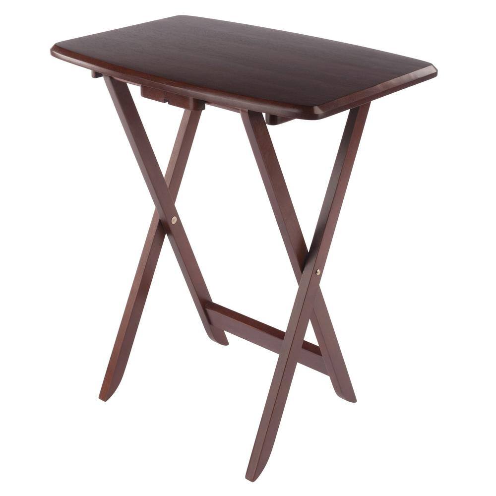 Winsome Oversized Walnut Snack Table Set, 5-Piece