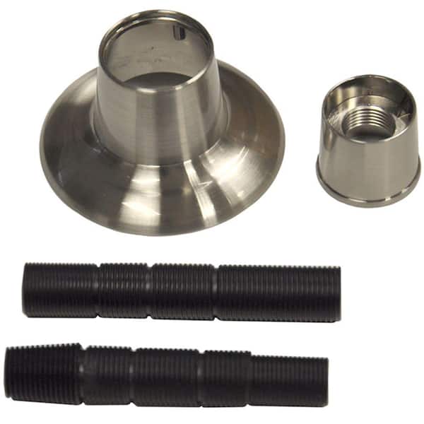 DANCO 1/2 in. Adjustable Tub/Shower Handle Flange in Brushed Nickel