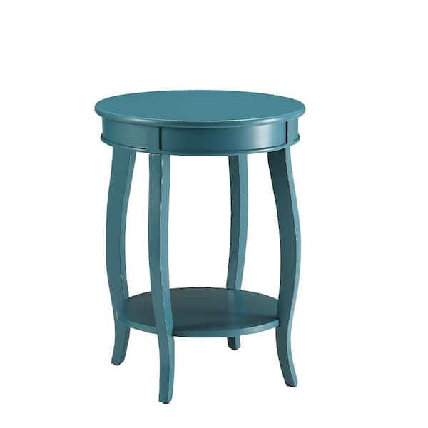 Acme Furniture Aberta Teal Storage Side Table