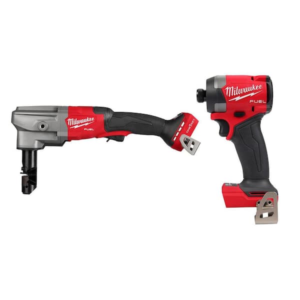 M18 FUEL 18V Lithium-Ion Brushless Cordless 10-Gauge Variable Speed Nibbler w/ Impact Driver