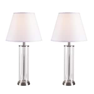 Echo 28 in. Glass Table Lamp Set (2-Pack)
