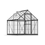 Harmony 6 ft. x 8 ft. Gray/Clear DIY Greenhouse Kit
