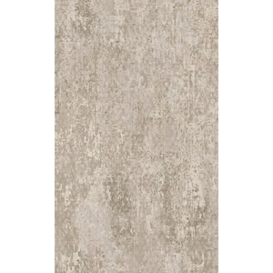 Taupe Scratched Concrete Textured Print Non-Woven Non-Pasted Textured Wallpaper 57 Sq. Ft.