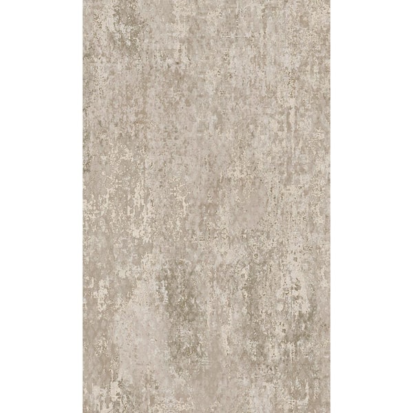 Walls Republic Taupe Scratched Concrete Textured Print Non-Woven Non-Pasted Textured Wallpaper 57 Sq. Ft.