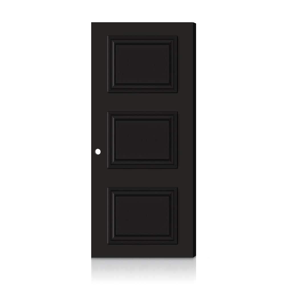 Fire-Rated Palazzo 3 Panel 32 in. x 80 in. Left-Hand/Inswing Charcoal Black Composite Interior Commercial Door Slab price history on PriceWatchPro