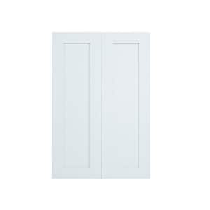 Everest 33 in. W x 12 in. D x 36 in. H Ready to Assemble Shaker Wall Kitchen Cabinet in White