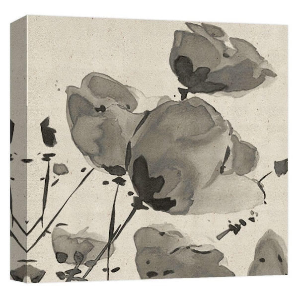 PTM Images ''Watercolor Rose IV'' Canvas Abstract Wall Art 15 in. x 15 in.